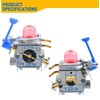 FitBest 128LD Carburetor Kit for Husqvarna 128LD 128C 128L 128R