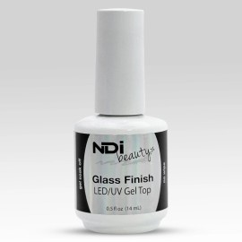 NDi beauty Glass Finish LED/UV No Wipe Gel Top Clear .5 oz