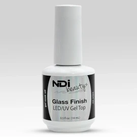 NDi beauty Glass Finish LED/UV No Wipe Gel Top Clear .5 oz