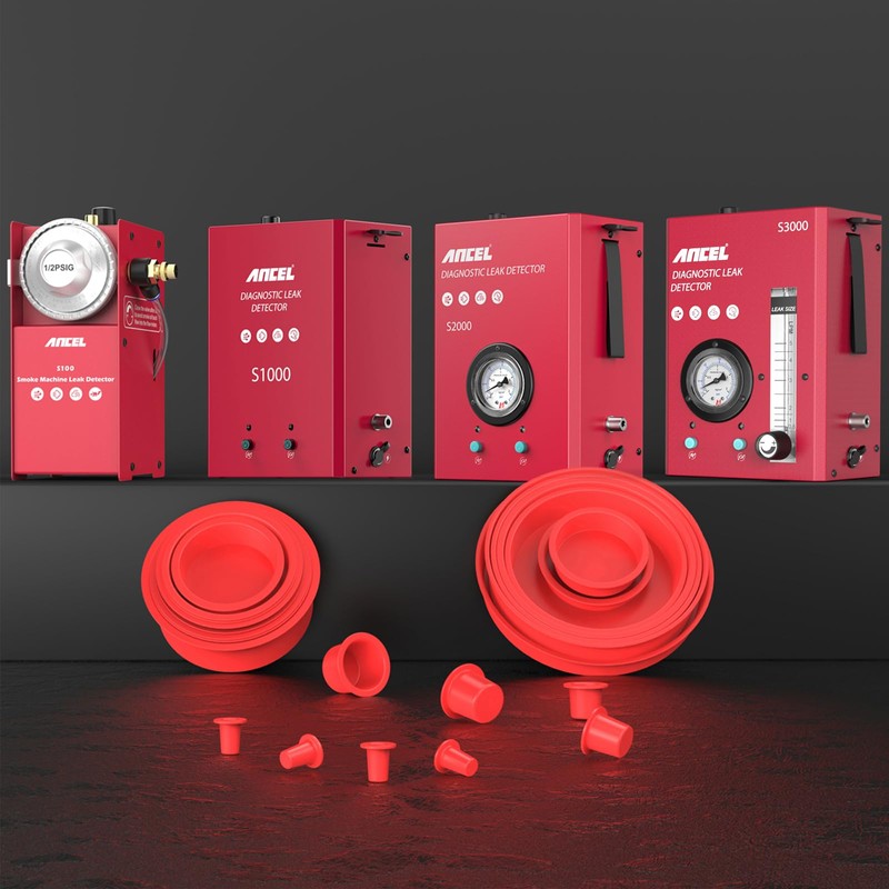 ANCEL Automotive Red Cap Plugs Kit 23 Piece Set Suitable