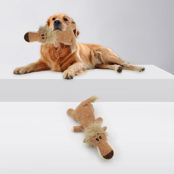Squeaky Plush Dog Chew Toy for Puppies - Soft Stuffed