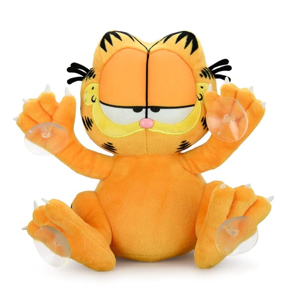 Kidrobot Garfield 8 Inch Suction Cup Window Clinger - Relaxed