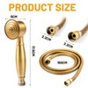 Ycxydr Antique Bronze Shower Head, Telephone Shaped, 1.5M Stainless Steel
