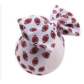 Sarlonter Football 7" Bow Headwrap for Baby Girls upto 4 Years