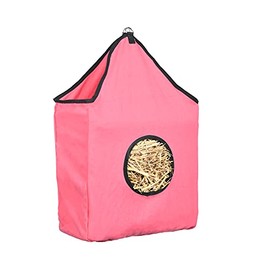 SIE Canvas Horse Hay Bag Heavy Duty Extra Wide Bag (Pink)