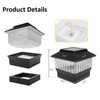 ONLSITY Single Solar Post Cap Lights for 4"x4" Posts &