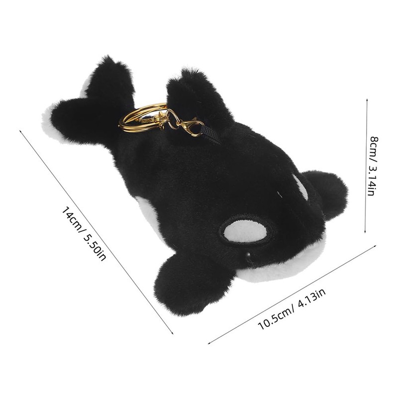 Alasum Killer Whale Plush Keychain Set of 2 Sea Animal