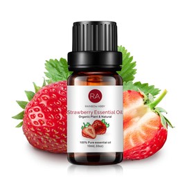 4-Pack Strawberry Essential Oil, Pure, Undiluted, Premium Grade Strawberry Oil - 4x10 mL