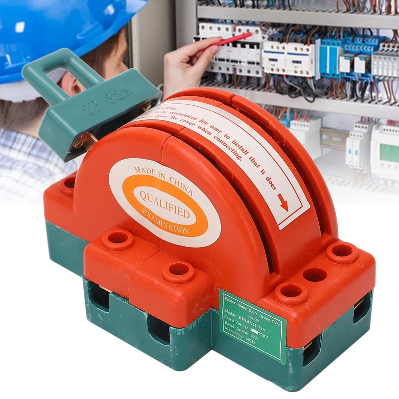 CYTGOUPER 2 Pcs 220V 32A 2 Pole Power Disconnect Knife