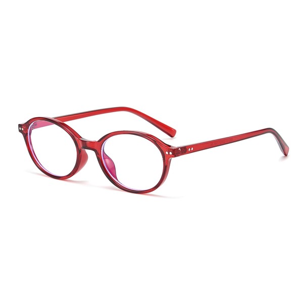 LJCZKA Oval Blue Light Filter Glasses for Men and Women,