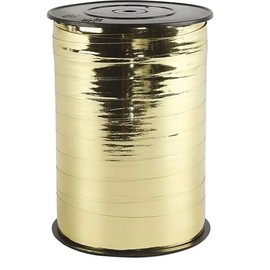 Creativ Company 250-Piece Gift Ribbon, Metallic Gold