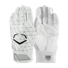 EvoShield EvoCharge Protective Batting Gloves - Youth Large, White