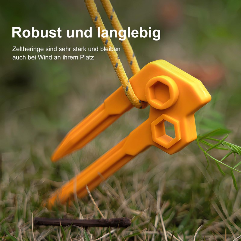 Cosswe Regenbogen Baustein Zelt Pfähle 20 cm Kunststoff Zelt Heringe