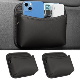 RAKSONIC Car Storage Bag, Car Side Bag, Car Seat Saddlebag, Card Storage, Portable Storage Box, Seat Seam Storage, Easy Installation, Mini Pockets, Small Storage, Multi-functional Car Accessories,