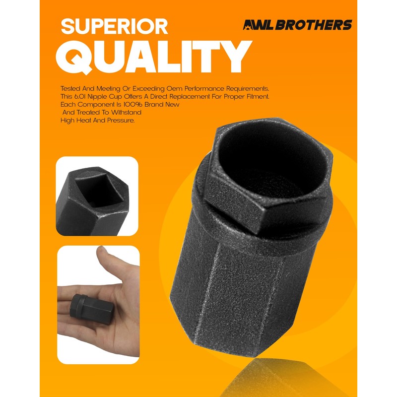 6.0L Diesel Nipple Cup Socket Kit High Pressure Oil Rail