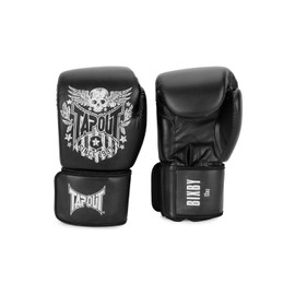 Tapout Bixby 960009 Boxing Gloves Faux Leather 12 oz Black / Off White