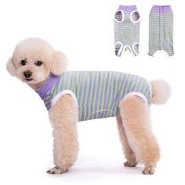 FEimaX Dog Surgery Recovery Suit Female and Male Spay with Pee Hole, Pet Body Suits for Puppy After Spayed, Neuter Surgical Onesie for Small and Medium Dogs Cats, Alternative Bandages E-Collar & Cone