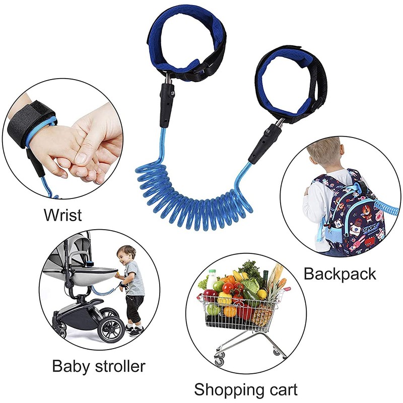Dingzing 2 x Safety Harness Wrist Strap, Children's Anti-Lost Wrist