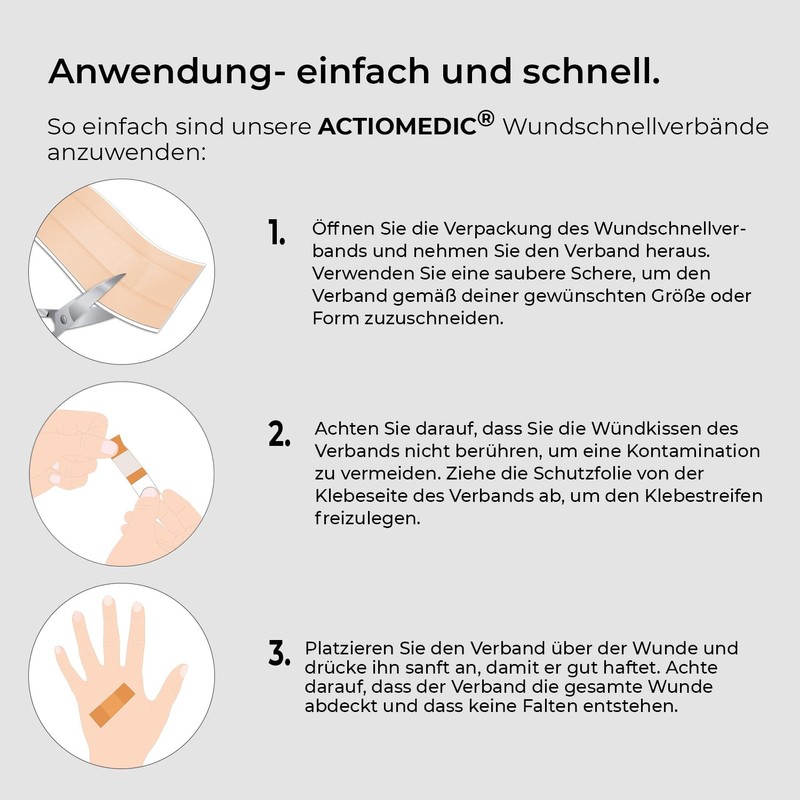 ACTIOMEDIC® Detect + Elastic Wound Dressing 5 m x 6