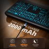 Large Print Backlit Wireless Keyboard – Silent Keyboards with Wrist