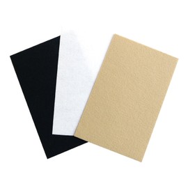 Nippon Chuko Felt Base for Accessories, MIX 0.08 inch (2 mm) Thick, H5.5 x 3.5 inches (140 x 90 mm), 3 Pieces, A4-48 Accessories, Accessory Material, Felt Base