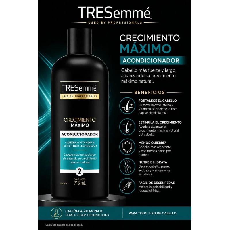 Acondicionador Tresemme Crecimiento Maximo 715