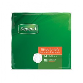 Depend Buy Depend Fitted Briefs For Men & Women Medium 10 Pack Online | Chempro Chemists