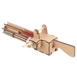 DIY Wooden Model Assembly Kit Gatling Gun 56-Round CM-885 / DIY 나무 모형 조립 키트 개틀링 총 56연발 CM-885