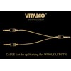 VITALCO 6.3 mm Stereo to 2x 6.3 Mono Jack Cable