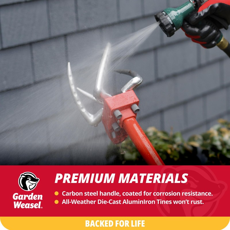 Garden Weasel Claw Pro - 3-in-1 Cultivate, Loosen, Aerate, Weed