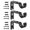 Creatyi Adjustable Curtain Rod Brackets - Heavy Duty 1 Inch