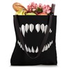 Funny Vampire Dracula Teeth Costume Tote Bag