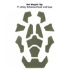 Qavctw 11pcs Tactical Helmet Velcro Set Helmets Magic Sticker DIY