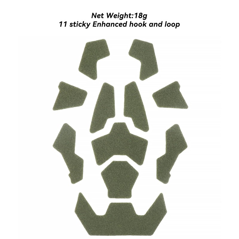Qavctw 11pcs Tactical Helmet Velcro Set Helmets Magic Sticker DIY