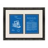 Improvement In Mouse-traps Patent Art Blueprint Print in a Beveled