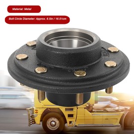 Trailer Idler Hub Kit 8 Lug 6.5 Bolt Pattern for 7000 lb Axles Heavy Duty Trailer Axle 25580/14125A Fits Cargo 8-Hole 6.5 Bolt Circle Idler Hub