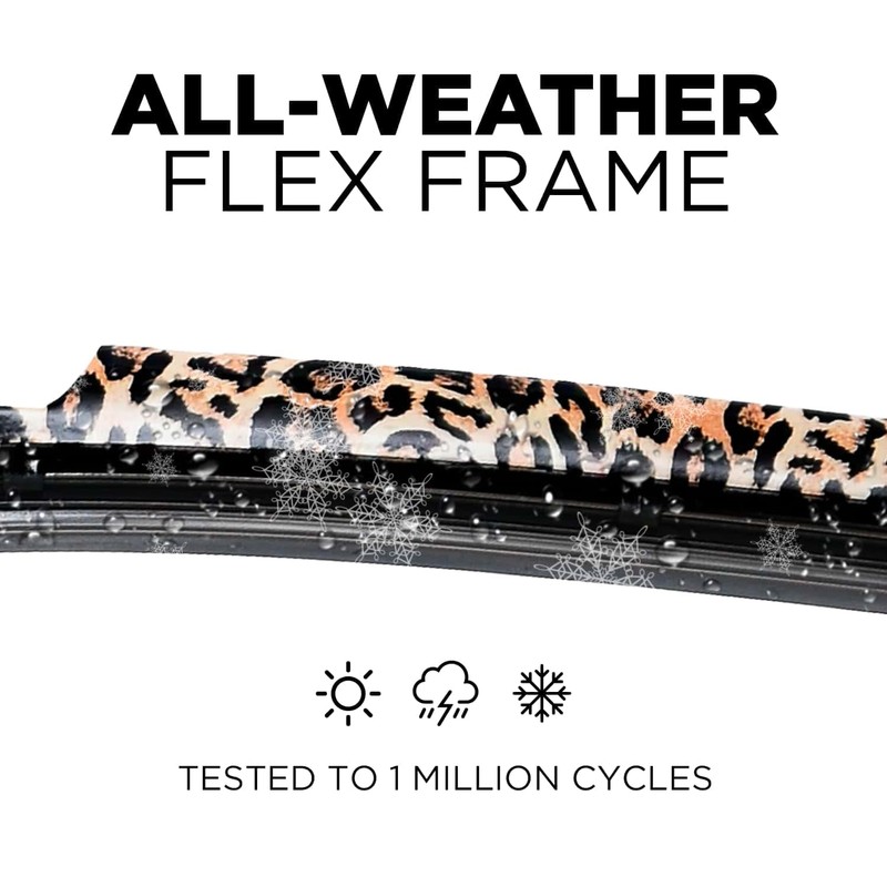 Clix Wipers - 20" Jersey Girl Leapord Print Automotive Replacement