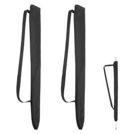 Lurrose 2pcs Waterproof Folding Umbrella Storage Bag for Long Umbrellas with Waterproof Function 79cm Black