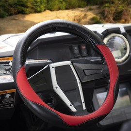 SHEJISI UTV Boat Steering Cover, 13.5"-14" Universal for Club Car DS, Yamaha & More - Non-Slip, Comfortable (Fashion)