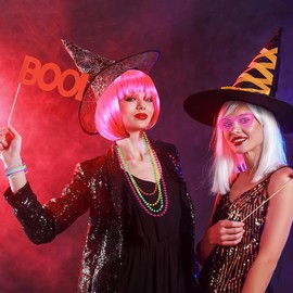 Kareeran 80s Fancy Dress for Women Girls, 80s Accessories Neon Leg Warmers Bumbag Tutu Skirt Wig Lace Bow Headband Sunglasses Fishnet Gloves for Dress Up Party