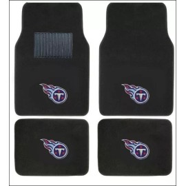 TENNESSEE TITANS 4pc CARPET FLOOR MATS / SUNSHADE /2pc AIR FRESHERS /2pc EMBLEMS