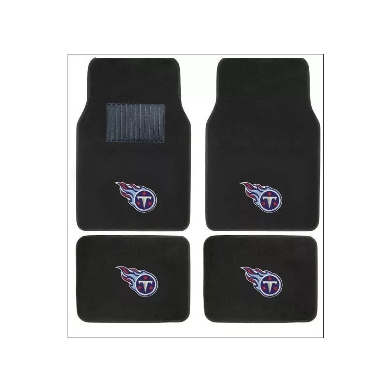 TENNESSEE TITANS 4pc CARPET FLOOR MATS / SUNSHADE /2pc AIR