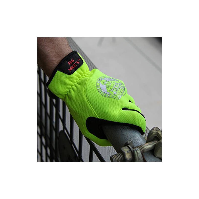 StoneBreaker Hi Viz Work Gloves, Medium