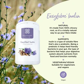 Healthspan Easyfibre Inulin (450g) | A Natural Way to Keep Your Digestive System Functioning Healthily | Increase Fibre Intake | Made from 100% Chicory Root | Vegan