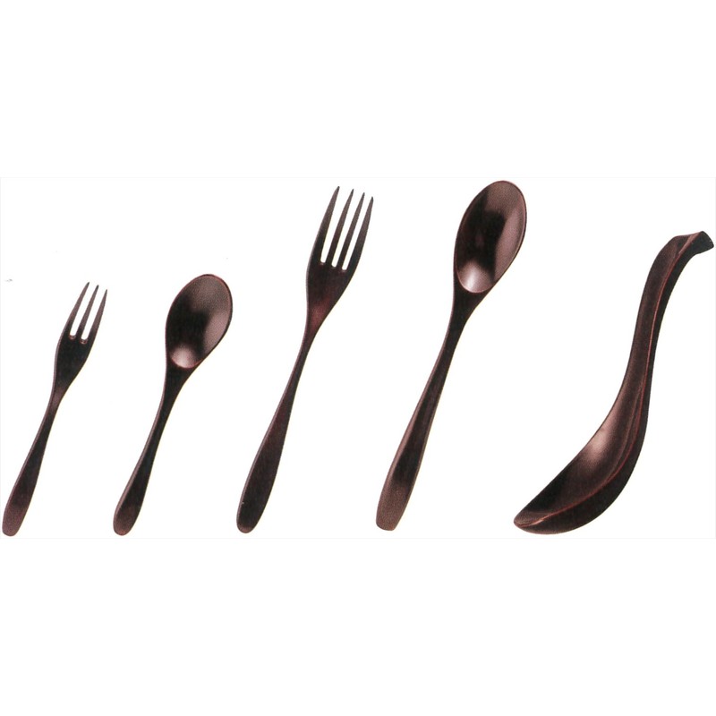 Asin Seto True Triple Coffee Spoon Hand Coloring 溜 13.5