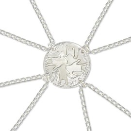 Matching Best Friend Necklaces for 4 Girls Puzzle Pinky Promise Friendship Necklace for Friends Anniversary Birthday Christmas Gifts for Teen Girls Long Distance Bestie Friend Graduation Gift