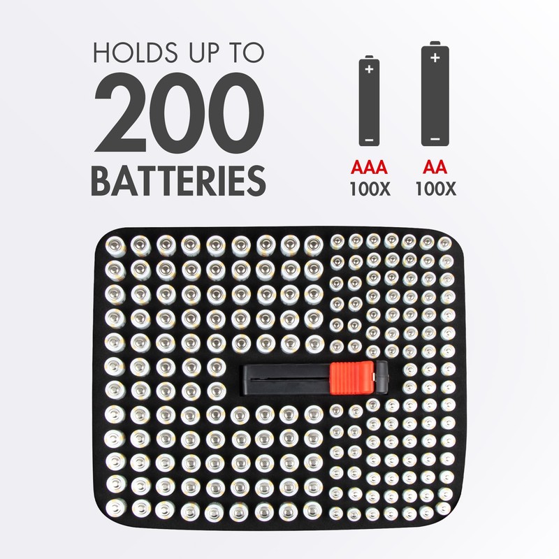Tenergy Alkaline Batteries & Storage Case, 100xAAs 100xAAA Batteries and