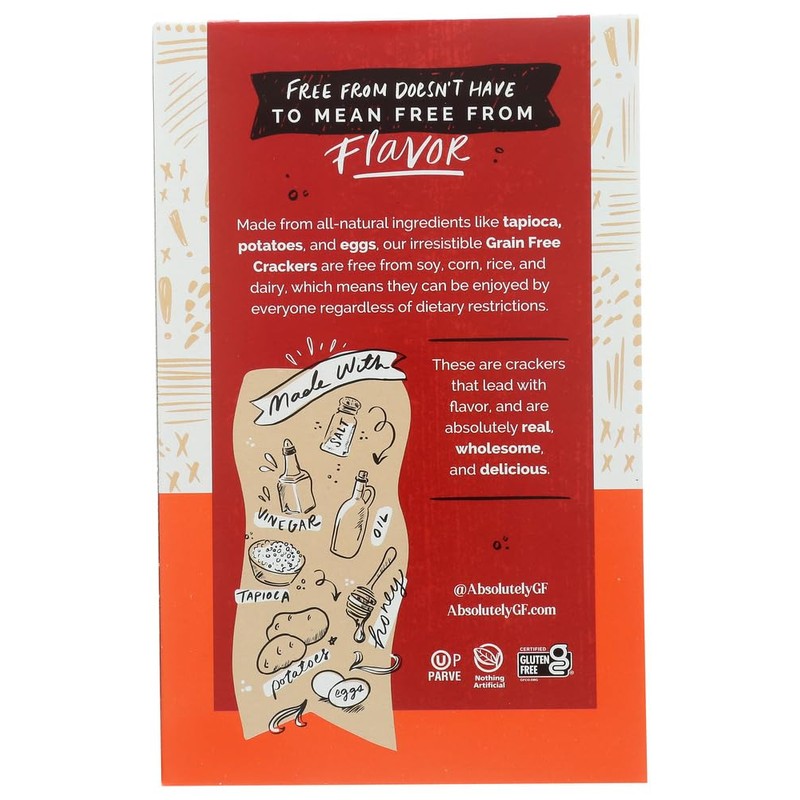 Absolutely Gluten Free All Natural Crackers Original -- 4.4 oz