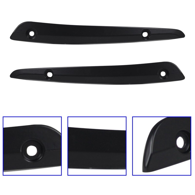 KAKABAS Front Road Glide Windshield Side Trim, Split Windscreen Side