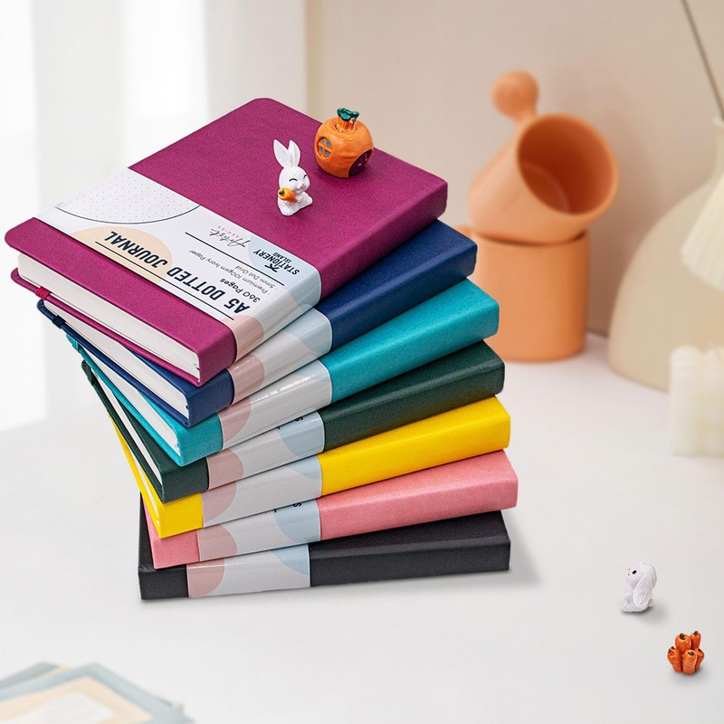 STATIONERY ISLAND Bullet Dotted Journal A5, Thick Notebook 100gsm Paper